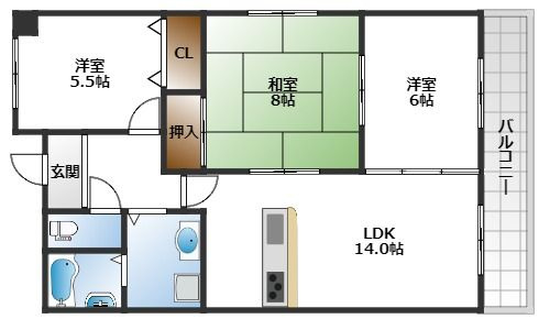 【間取り】 | ラヴィスタ東豊中