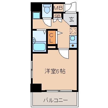 【間取り】 | ラナップスクエア南森町