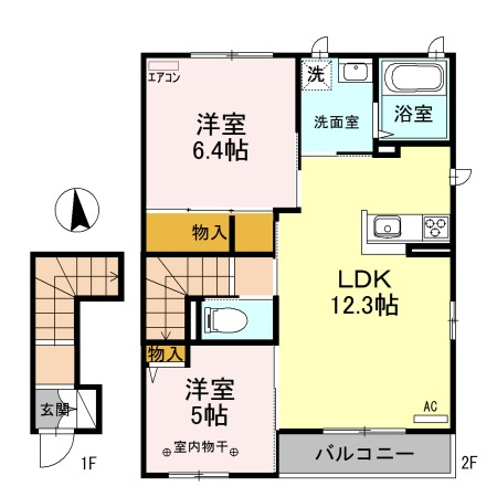 【間取り】 | リヴァージュ　弐番館