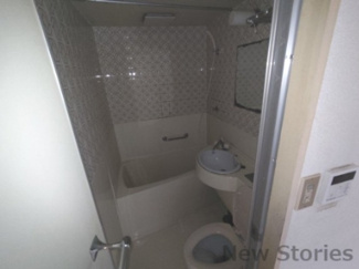 【浴室】 | コーポ明 | お湯でトイレ掃除も可能☆