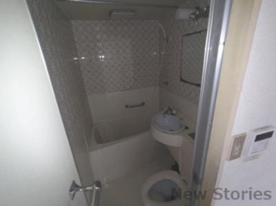 【浴室】 | コーポ明 | お湯でトイレ掃除も可能☆