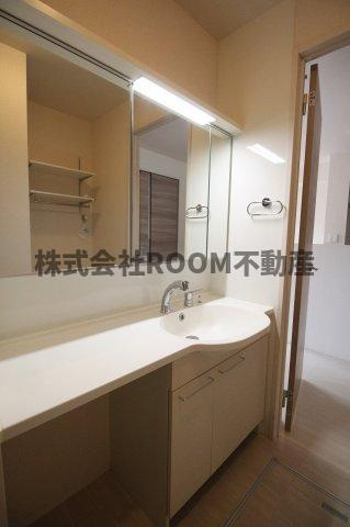 セジュールさくらDGⅡの洗面所|コンパクトで使いやすい洗面所