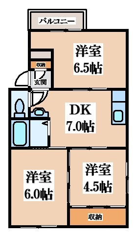 【間取り】 | ニッコーハイツ東花園