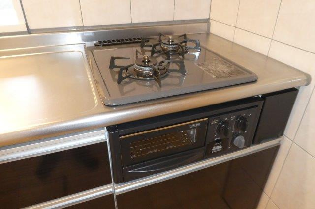 プランドール茶屋町のセキュリティ|２口ガスコンロ
