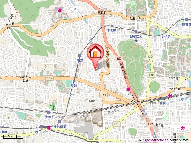 カルム常盤の地図