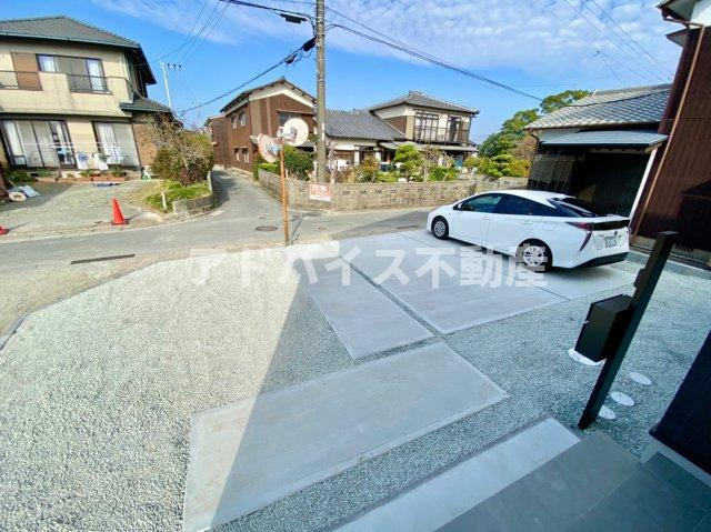 柳川市三橋町藤吉の新築一戸建の駐車場