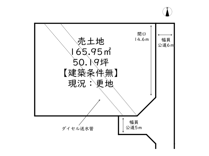 姫路市余部区下余部／売土地の土地図