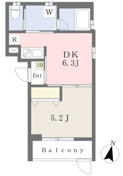 Shino王居殿の間取り