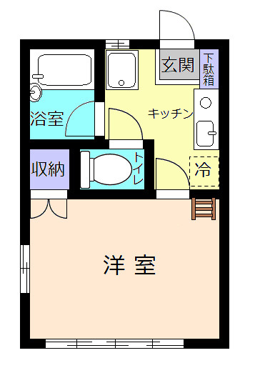 アパートメントKABEの間取り|間取り図