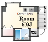 ダイドーメゾン御影６の間取り