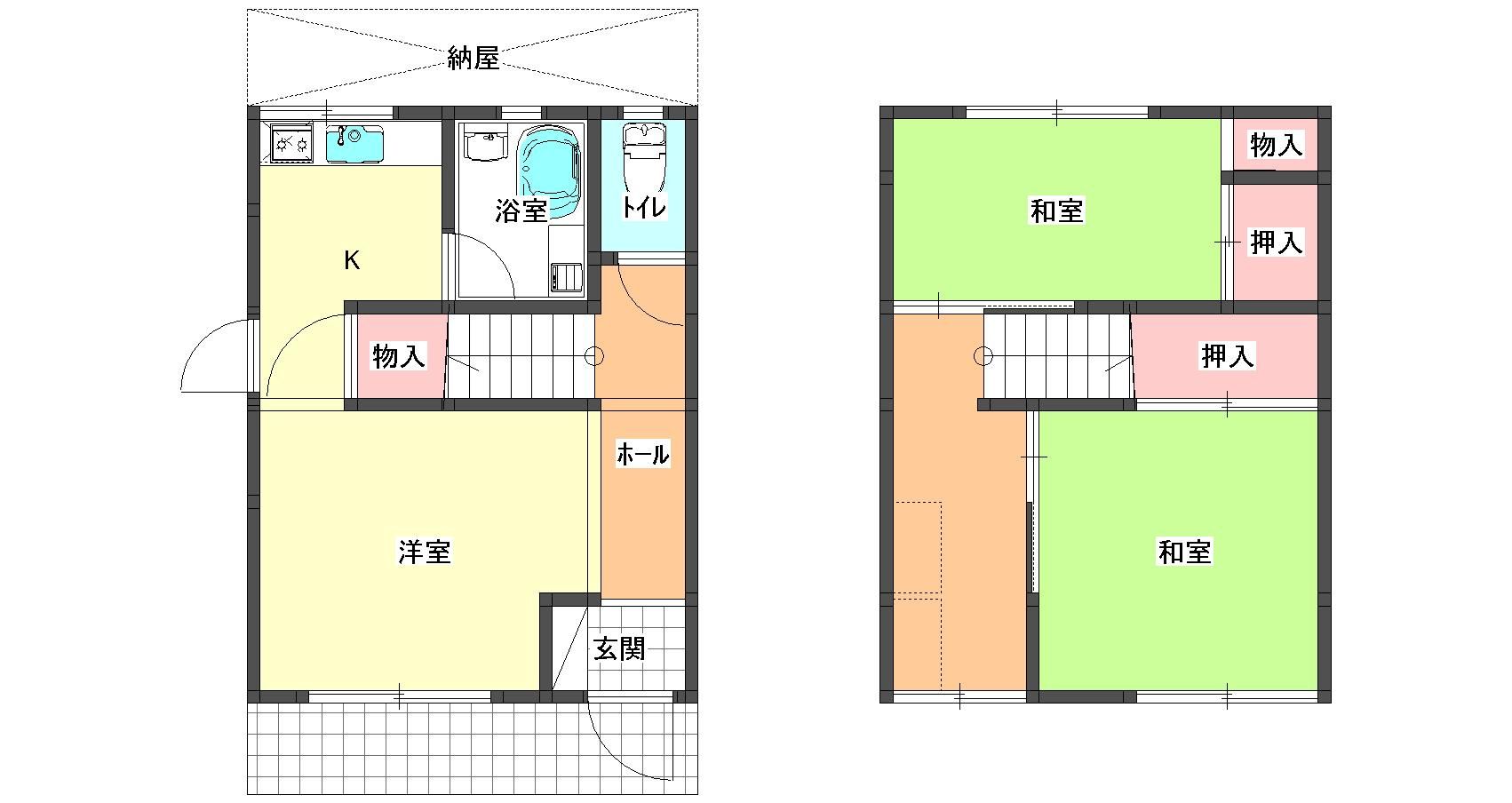 姫路市勝原区宮田／中古戸建の間取り