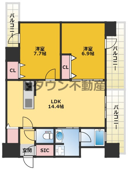 【間取り】 | さくらHills NISHIKI Platinum Residence | 間取りです。