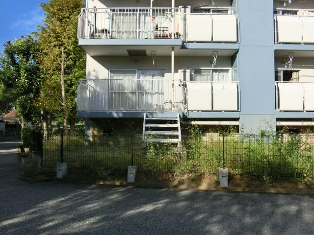津田沼グリーンハイツの外観|１階専用庭付