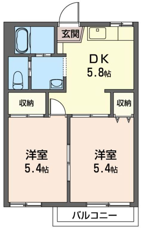 MBSハイツ大久保パートⅡの間取り
