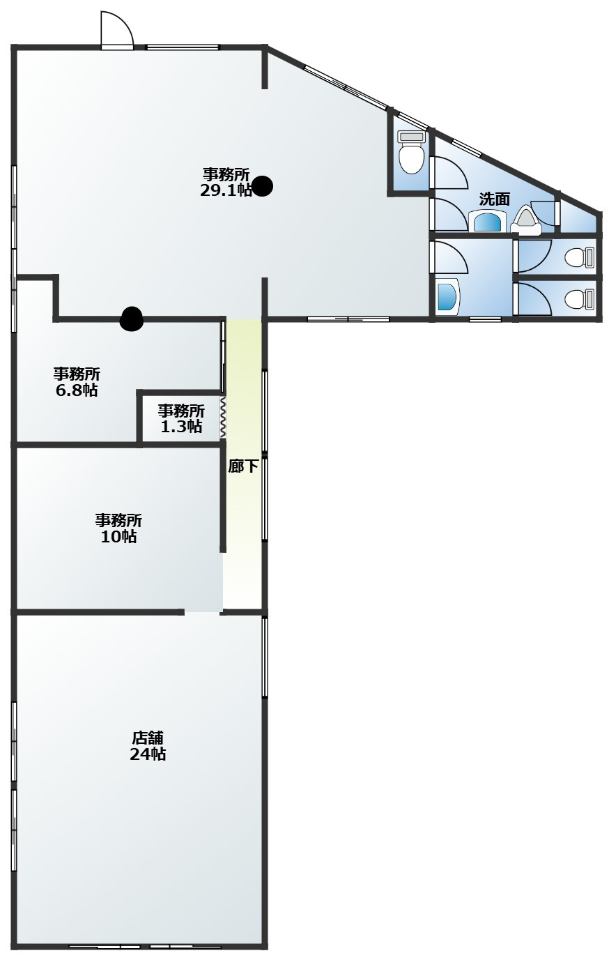 朝倉町ロアテナントの間取り
