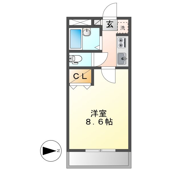 エステート山下の間取り