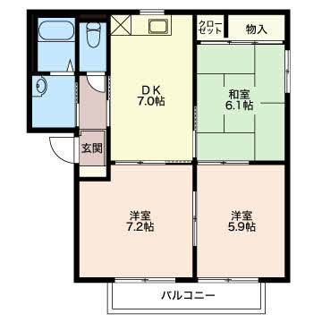 【間取り】 | バリュージュヤマトB