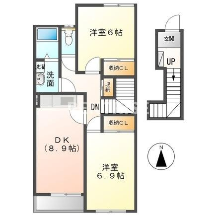 ハイツ樹々Ⅰの間取り|間取図