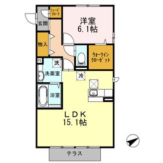 【間取り】 | アルシオーネコートA