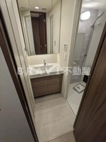 コンフォリア・リヴ南森町Q BRAVI不動産の洗面所