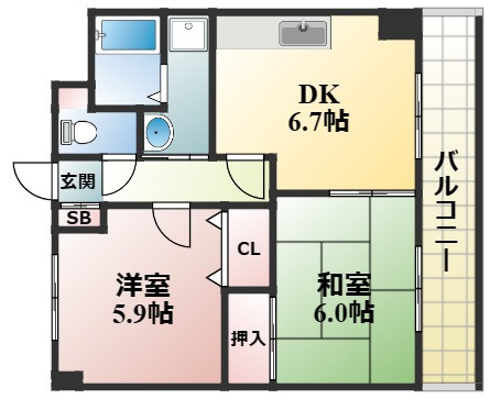 グランディールシャトーの間取り
