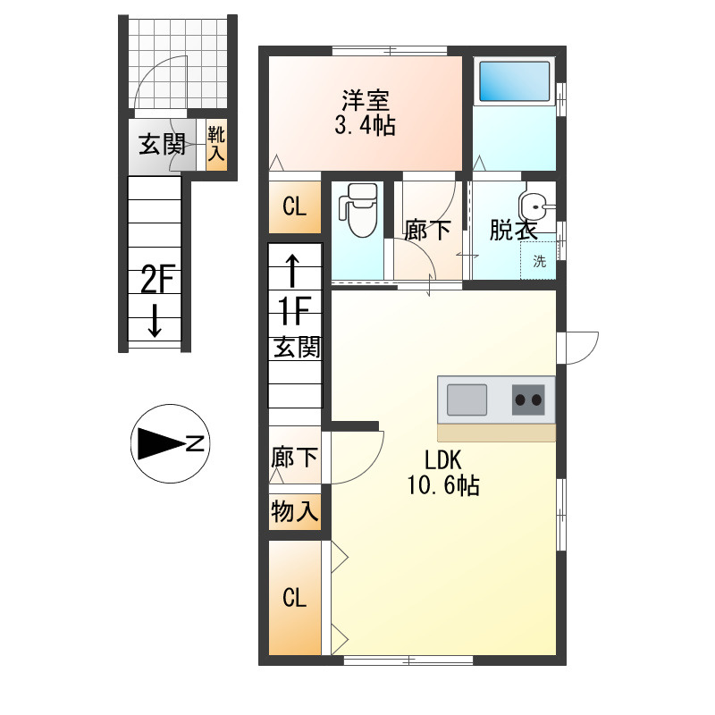 アリビオの間取り