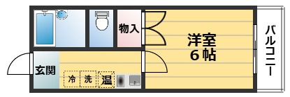 パルコーポ太子道の間取り|間取り図