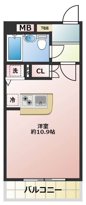 ユーコート行徳の間取り