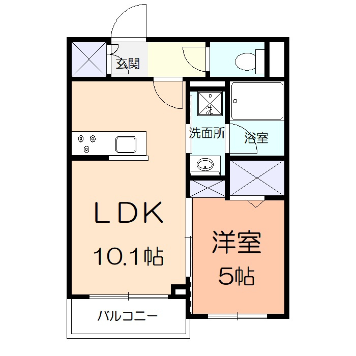 グリーンドエルⅠの間取り
