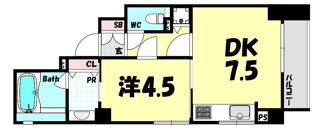 【間取り】 | 三宮シティタワー