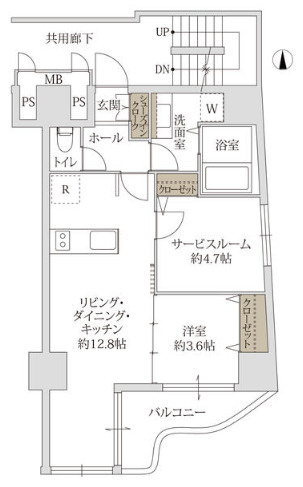 レジディア堺筋本町プレイス　BRAVI不動産の間取り|【グラシア堺筋本町】間取り