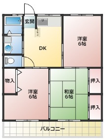 ニューライフ赤江の間取り