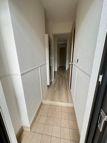 八女市馬場のアパートの玄関