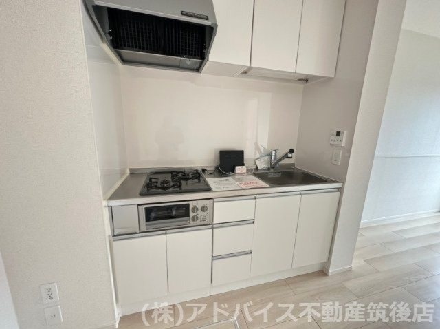 八女市馬場のアパートのキッチン