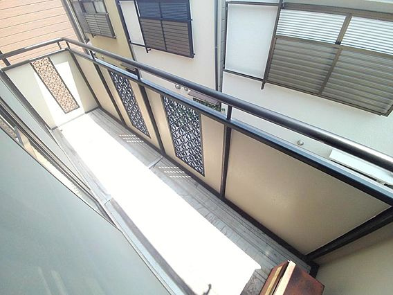 セジュール魚崎のバルコニー