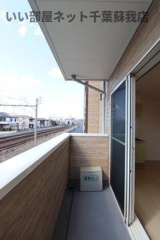 アトレイユ蘇我のバルコニー|洗濯物もよく乾きそうな、陽当たり良好なバルコニーです！