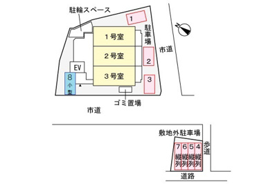 【区画図】 | メゾン・ファミール開南