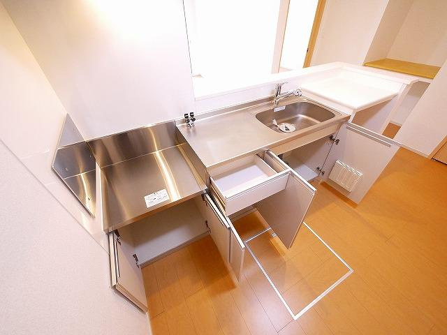 シャンテⅡのキッチン|キッチンでお料理をお楽しみください