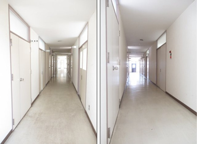 【内装】 | 津市一身田平野　店舗事務所・倉庫 | 廊下