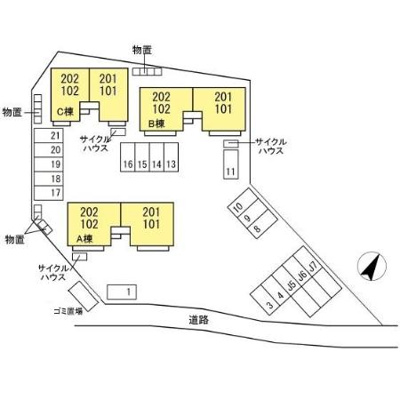 【区画図】 | sejour遊岳B