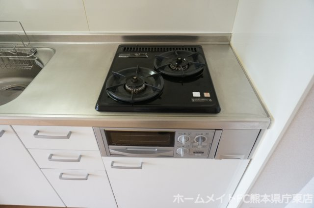 熊本市東区秋津２丁目のアパートのキッチン