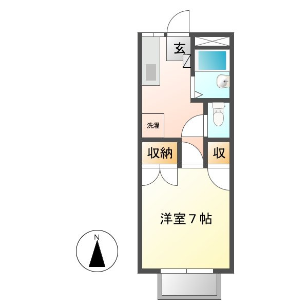 小山エビスコーポの間取り
