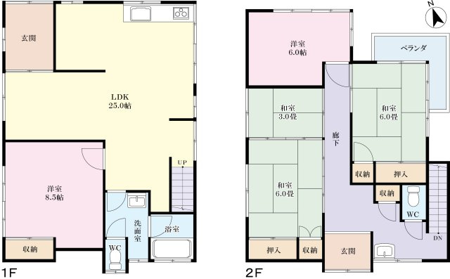 【間取り】 | 伊東市川奈　戸建 | 2019年に耐震補強工事実施済み、2022年内装リフォーム済みです。