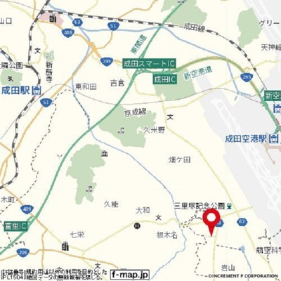 【地図】 | グリーンヒルズ成田Ⅰ