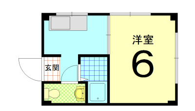 レディースハイツ西ノ京の間取り