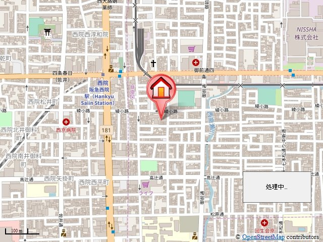 メゾンパルフェの地図