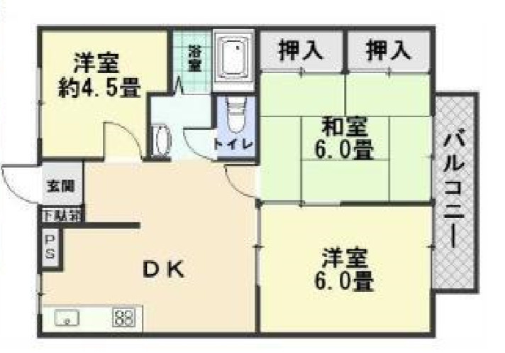 アルベロ福田の間取り