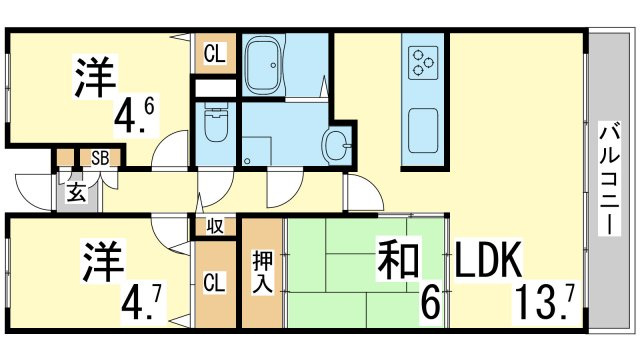 【間取り】 | デメテル高取台