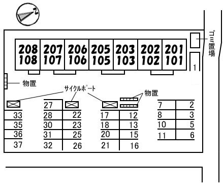 シャーメゾン・アークの区画図