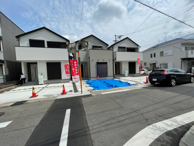 【外観】 | 守山区高島町21-1期　全5棟　1号棟＜仲介手数料無料＞白沢小・守山北中　新築一戸建て | 〈内覧予約キャンペーン実施中！〉マックスバリュde住まい相談までご連絡下さい。